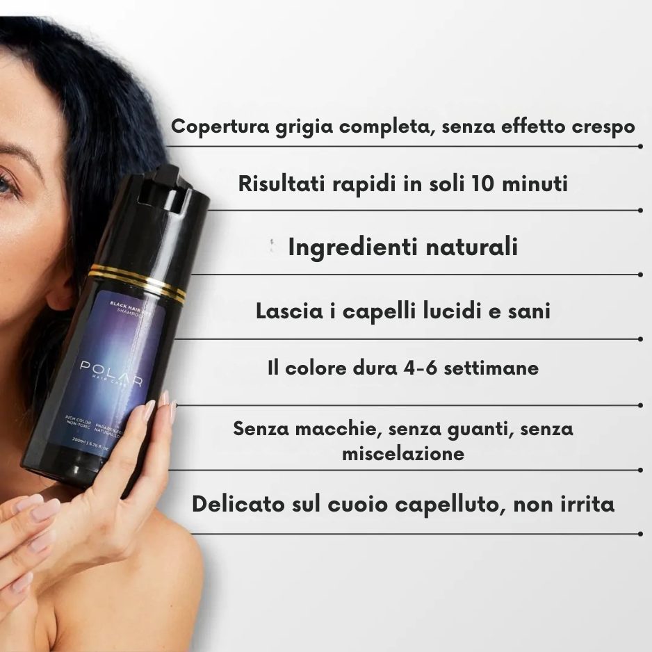 PolarCapelli® - Shampoo correttore del grigio